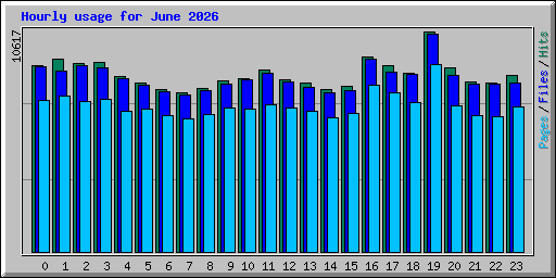 Hourly usage for June 2026